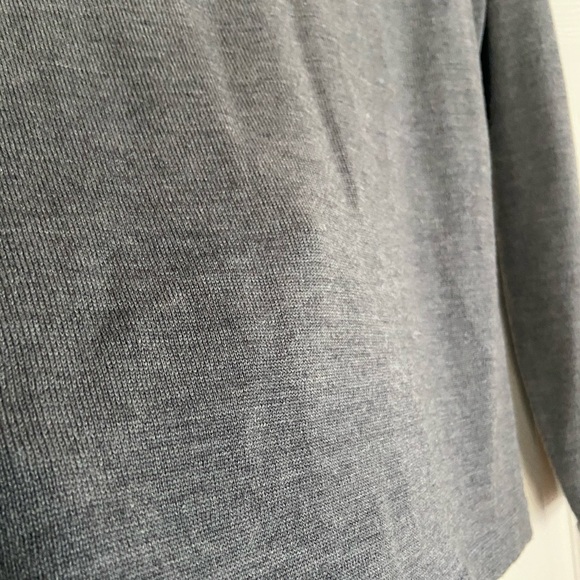 Giorgiolini Italian merino wool cardigan charcoal - Picture 4 of 5